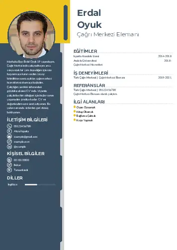Çağrı Merkezi cv indir